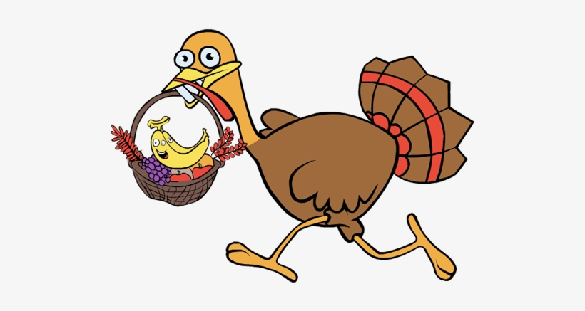Thanksgiving Clip Art Thanksgiving Turkey Clipart Clipart - Running Turkey Clipart Png, transparent png #1441341