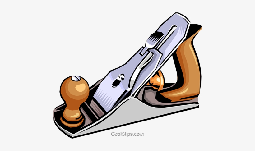 Wood Plane Royalty Free Vector Clip Art Illustration - Carpentry Tools Clip Art, transparent png #1441505