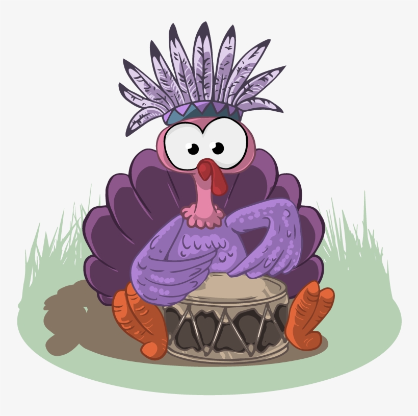 Turkey Clipart Purple - Turkey Drum, transparent png #1441660