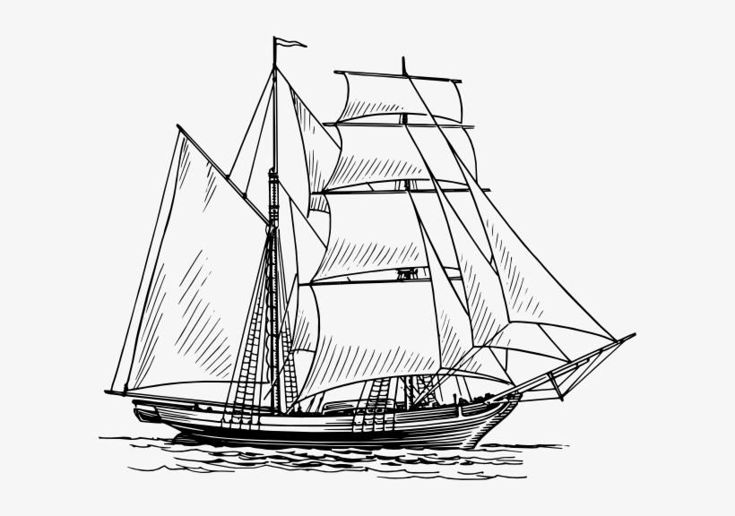 Old Boat Png Svg Royalty Free Stock - Boat Drawing, transparent png #1441755