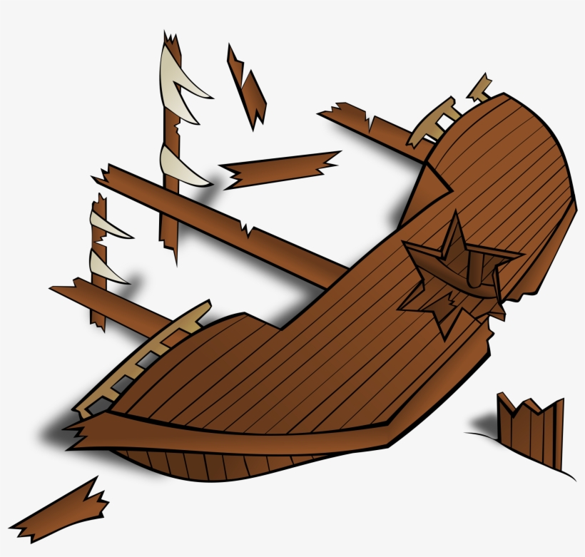 Rpg Map Symbols Shipwreck Big Image Png - Shipwreck Clip Art, transparent png #1441801