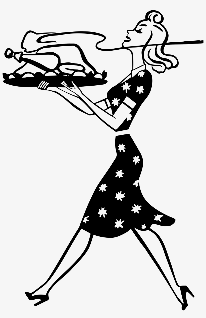 Housewife With Turkey Remix Icons Png - Thanksgiving Clip Art, transparent png #1441858