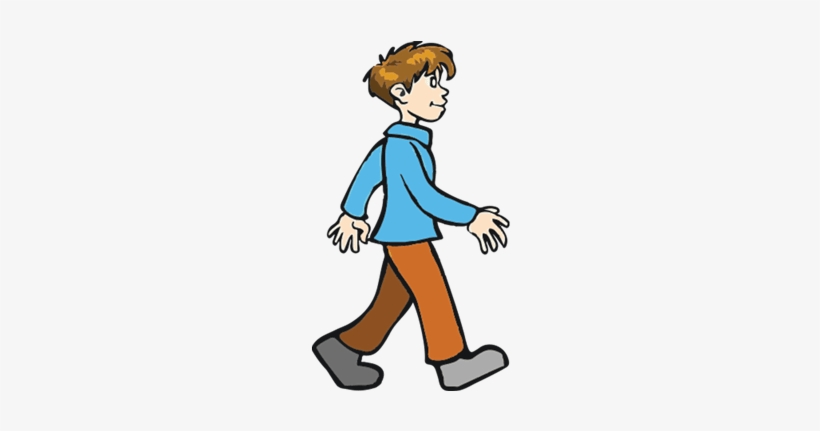 Little Boy Clipart Walking Away - Boy Walking Clipart Png, transparent png #1441910