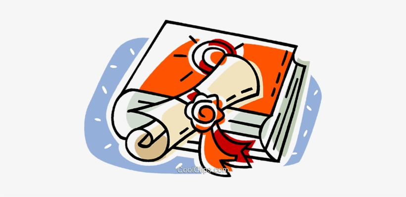 Kids Graduation Png Download - Book With Diploma Clipart, transparent png #1441921