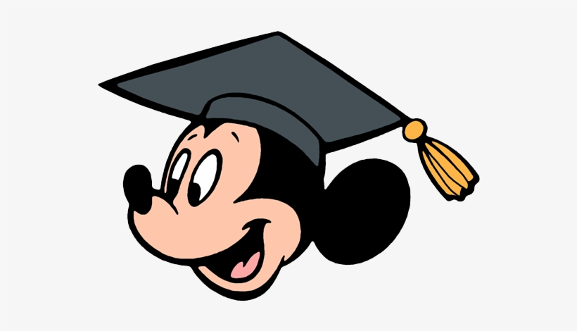 Pin Disney Graduation Clipart - Mickey Mouse Graduation Clip Art, transparent png #1441977