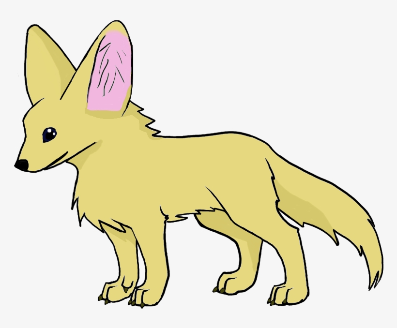 Royalty Free Fennec Mart - Easy Fennec Fox Drawing, transparent png #1442238