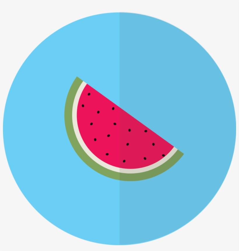 Flat Design By Blenderednelb On Deviantart - Watermelon Flat Design, transparent png #1442752