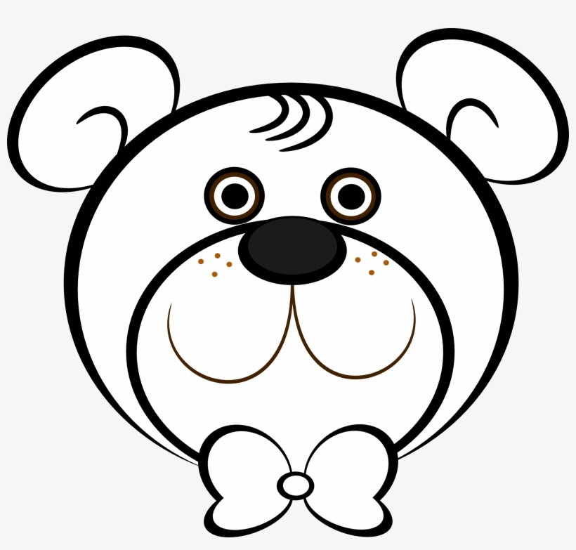 Teddy Bear Clipart Bear Face - Teddy Bear Face Coloring Pages, transparent png #1442804