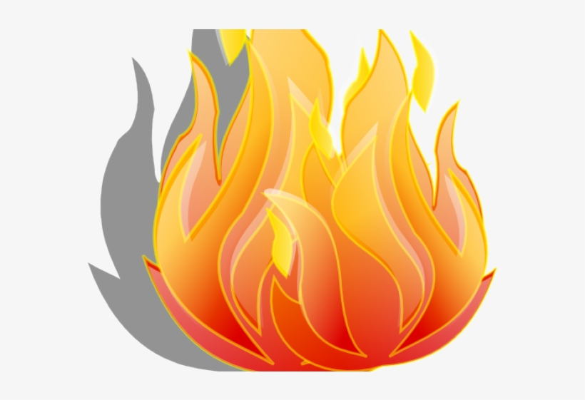 Flames Clipart Long Flame - Fire Clipart, transparent png #1442854