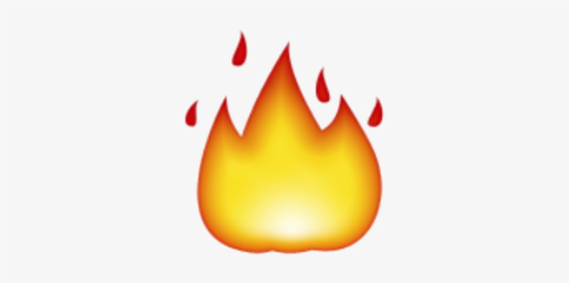 Flame Clipart Emoji - Fire Emoji Png, transparent png #1442885