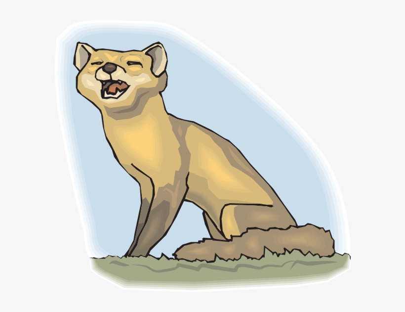 Fox Clipart Red Fox Cougar Clip Art - Fox Howling Clipart, transparent png #1442997
