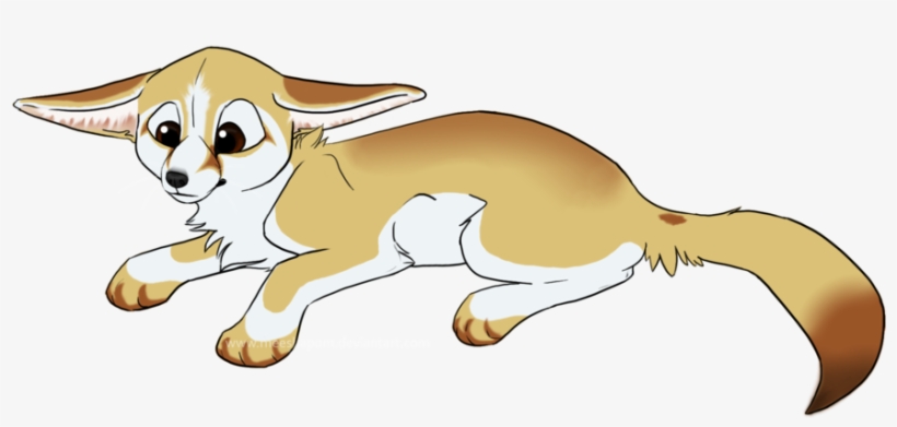 Fennec Fox Clipart Cartoon Pencil And In Color Fennec - Fennec Fox Furry Drawing, transparent png #1443002