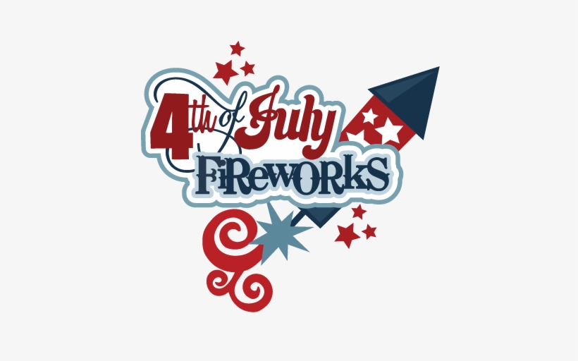 July Fireworks Clipart - Happy 4th Of July Png, transparent png #1443378