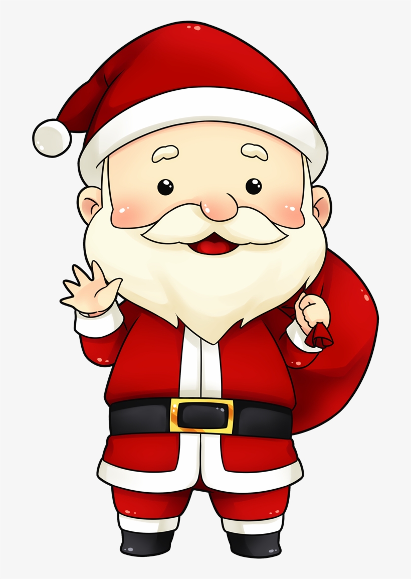 Cute Secret Santa Clipart - Santa Png, transparent png #1443383