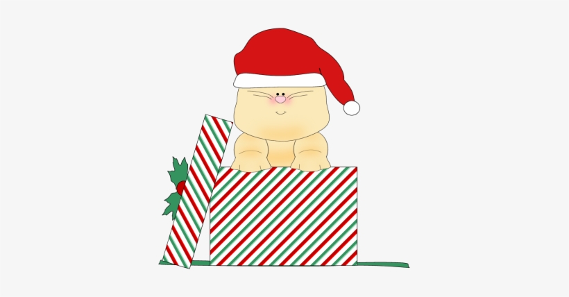 Clipart Christmas Cat Clipart - Clip Art Cat Christmas, transparent png #1443526