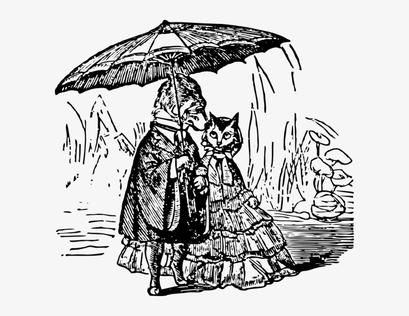 Dog Cat Umbrella Svg Clip Arts 600 X 554 Px, transparent png #1443698