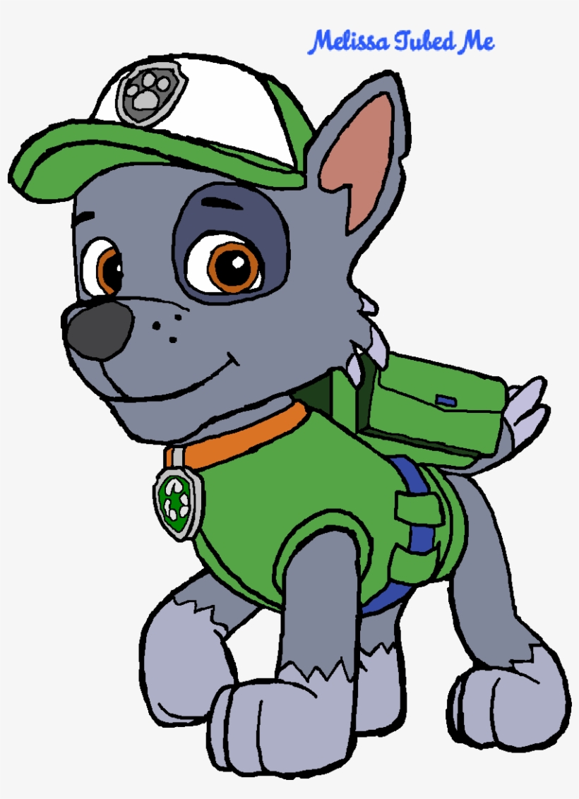 Rocky Recycler Pup Paw Patrol Clipart - Rocky Paw Patrol Drawing, transparent png #1443731