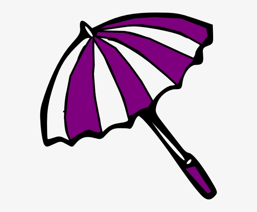 Umbrella Clipart Purple Umbrella - Clipart Picture Of Umbrella, transparent png #1443849