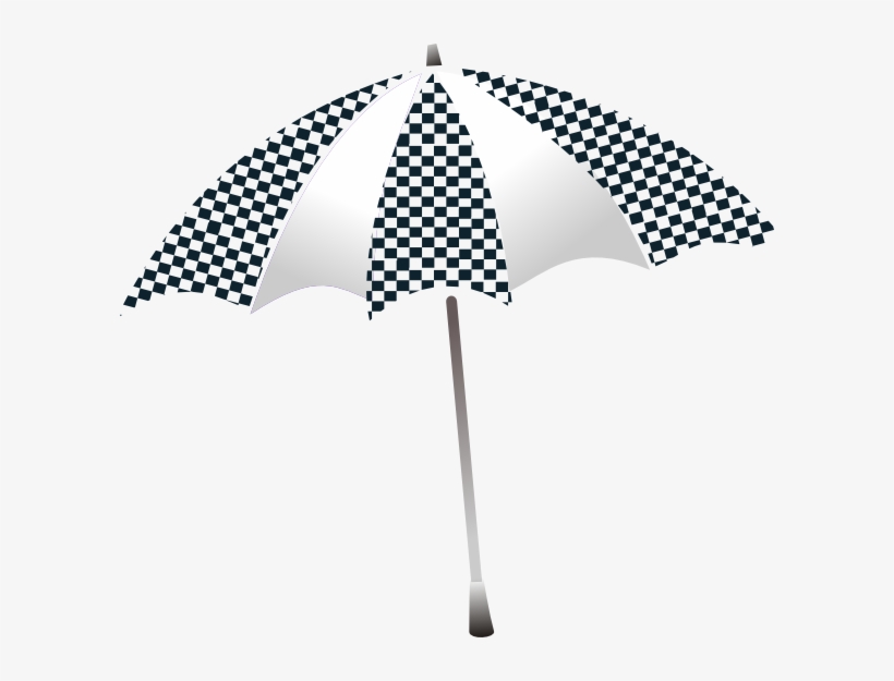 This Free Clipart Png Design Of Chequered Umbrella, transparent png #1443852