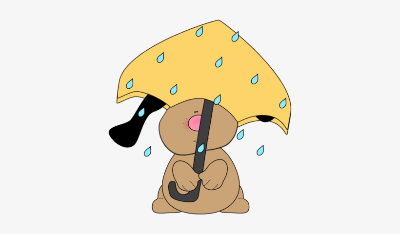 Collection Of Free Rain Transparent Cute Download On - Dog In Rain Clipart, transparent png #1443883