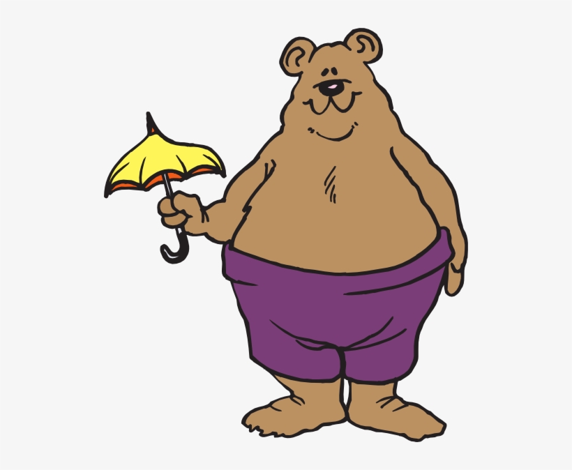 Bear Holding Small Umbrella Svg Clip Arts 522 X 594, transparent png #1443896