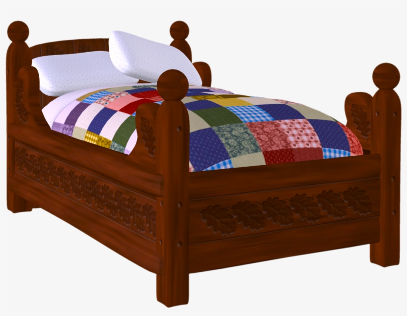 Sheet Clipart Bed Pillow - Bed Clipart, transparent png #1444003
