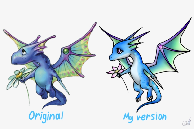 Blue Dragon Clipart Little - Sweet Dragon, transparent png #1444637