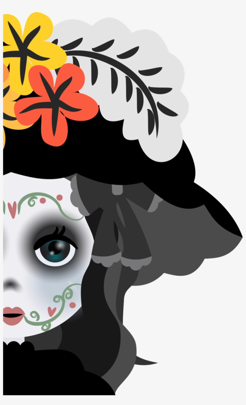 Catrina Png Clipart La Calavera Catrina Clip Art - Imagenes De Catrina Coqueta, transparent png #1444883