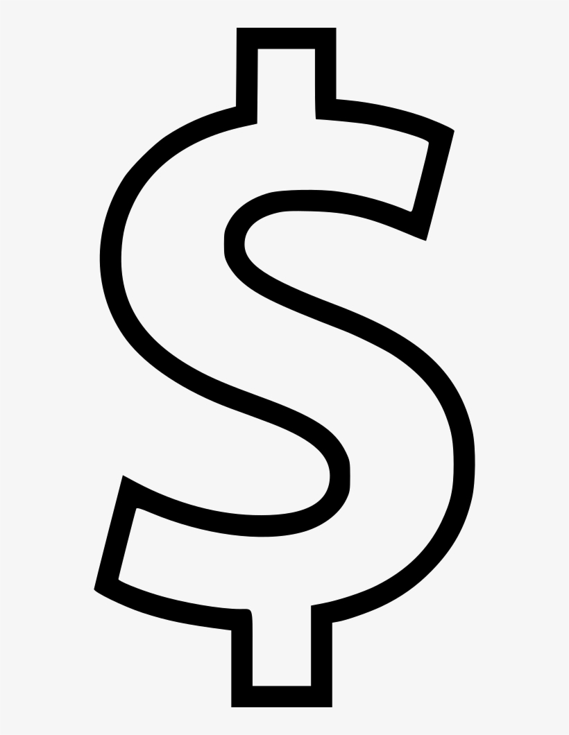White Dollar Sign Png Png Black And White Stock - White Dollar Sign Png, transparent png #1444917