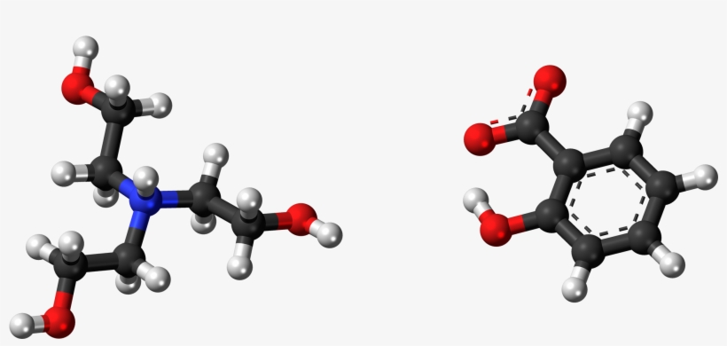 Trolamine Salicylate 3d Ball - Amine Compounds (chemical Compounds), transparent png #1445185