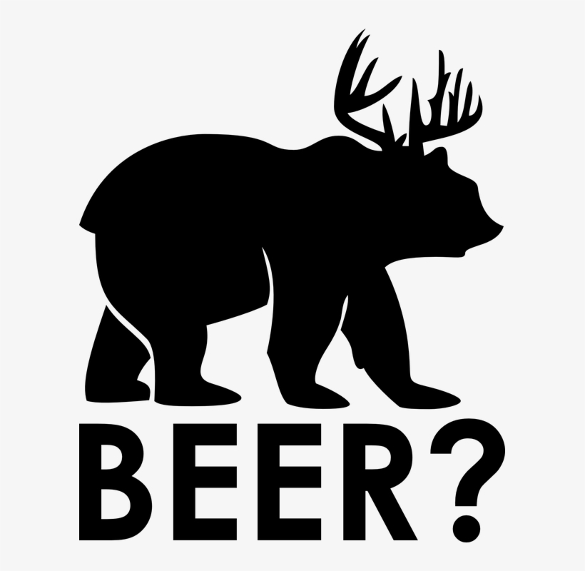 Art Desktop Backgrounds Free Graphic Bear Moose - Beer Bear, transparent png #1445242