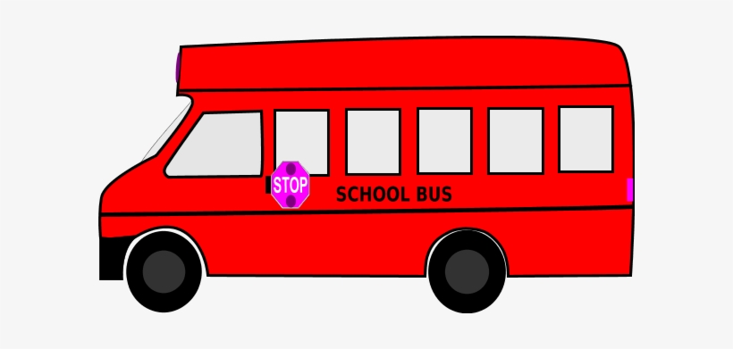 Red School Bus Clipart - Red School Bus Clip Art, transparent png #1445682