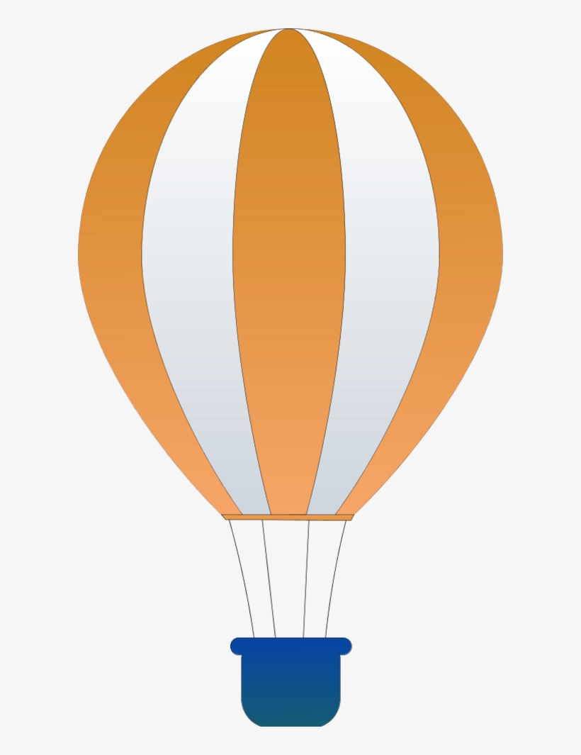 Vertical Striped Hot Air Balloon - 1 Hot Air Balloon Clip Art, transparent png #1445897