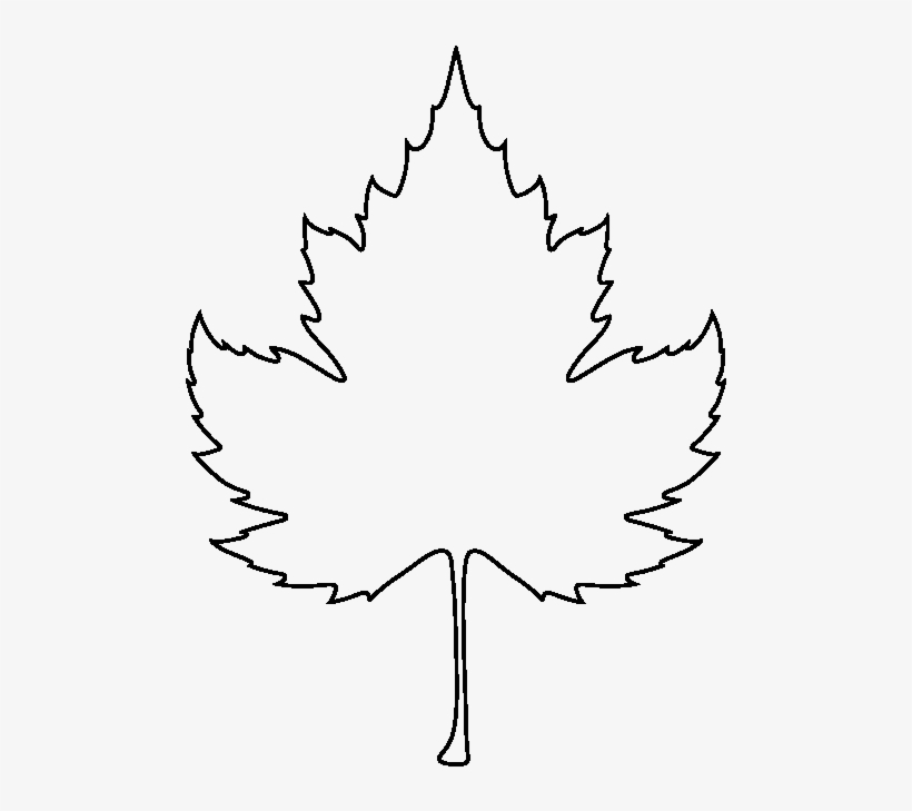 Sycamore Leaf Pattern - Leaf Leaves Coloring Pages, transparent png #1445900