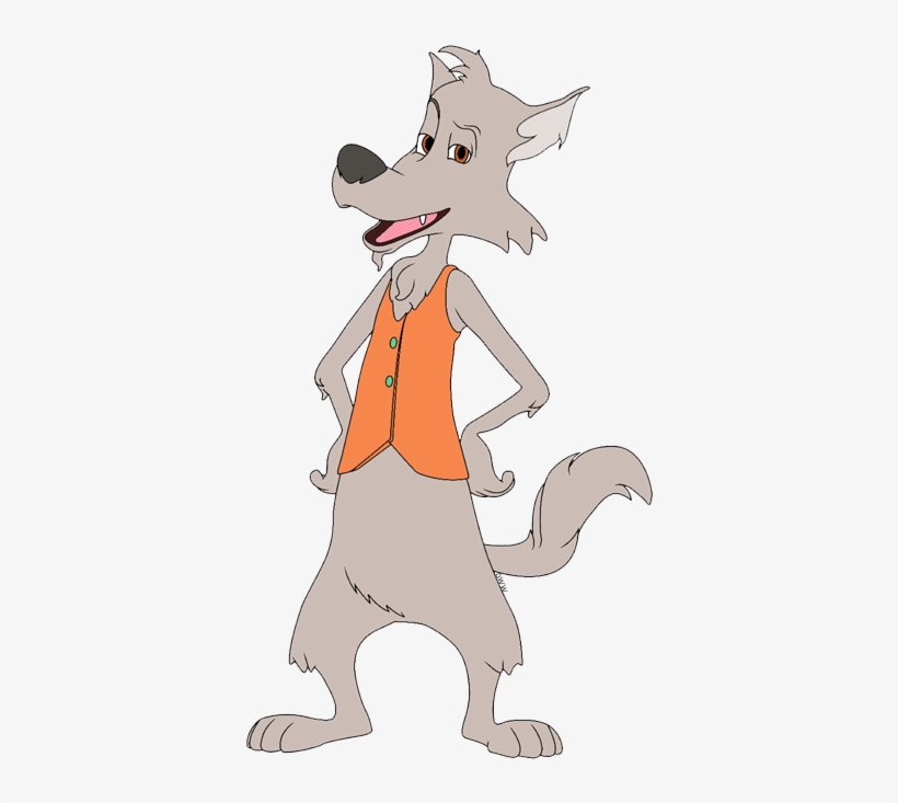 Big Bad Wolf Clipart - Cartoon - Free Transparent PNG Download - PNGkey