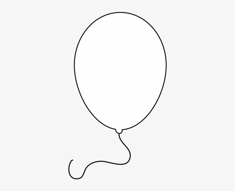 Enjoyable Balloons Black And White Panda Free - Balloon Png Clipart Black And White, transparent png #1446410