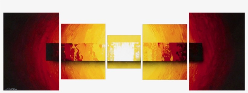 Fire Bloc 210 X 70 Cm Canvas Drawing By Wandbilderxxl - Modern Art, transparent png #1446630