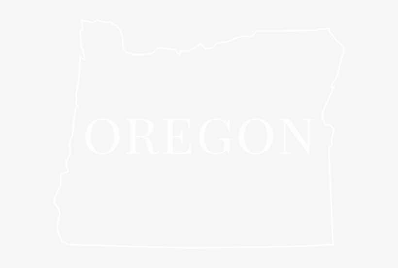 Oregon Banner With Outline White - Home Logo Transparent White, transparent png #1446682