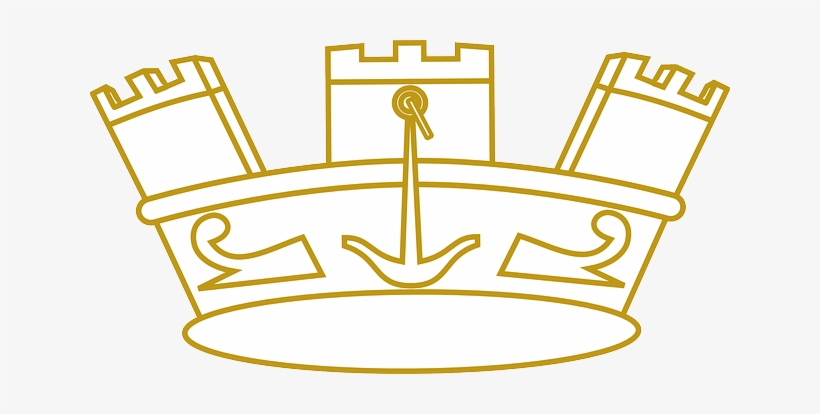 Outline, Gold, Crown, Coloring, Color - Crown Outline, transparent png #1447030