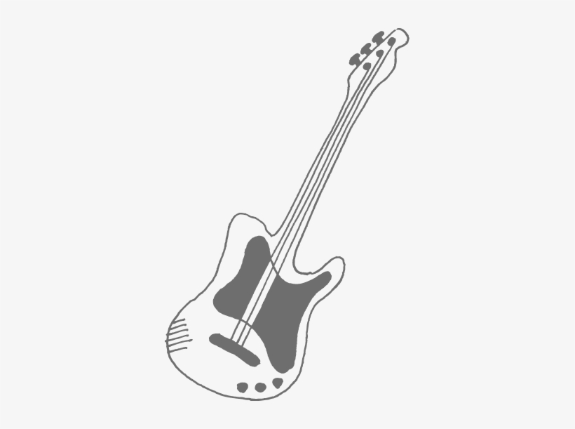 Guitar Transparent Png - Guitar Doodle Transparent, transparent png #1447305