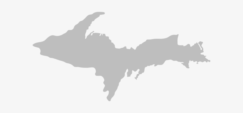 Michigan Upper Peninsula Clip Art - Upper Peninsula Of Michigan Outline, transparent png #1447504