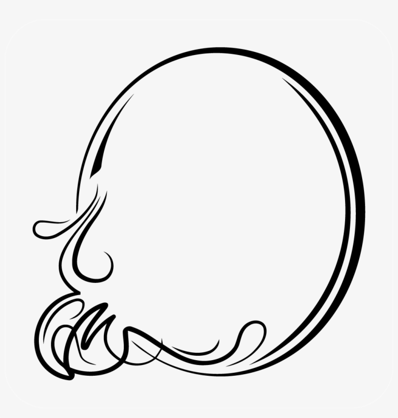 Black Oval Border Transparent, transparent png #1447529