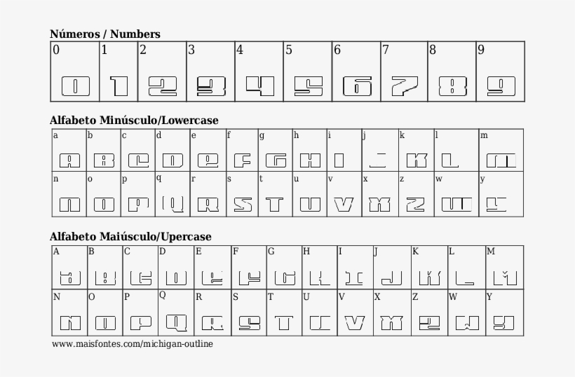 Font Details Michigan Outline - Palace Script Mt Alfabeto, transparent png #1447577