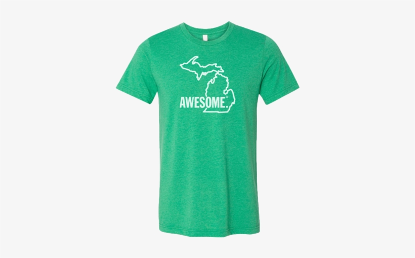 Michigan Awesome State Outline Sticker, transparent png #1447703