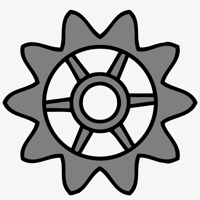 This Free Icons Png Design Of 10-tooth Gear With Trapezium, transparent png #1447707
