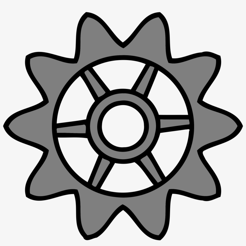 This Free Icons Png Design Of 10-tooth Gear With Trapezium, transparent png #1447707