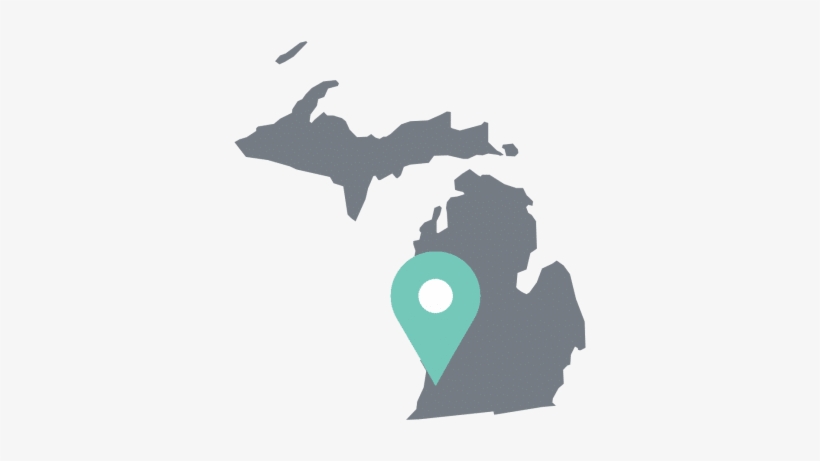 Michigan State Outline - Michigan Counties 2016 Election, transparent png #1447735