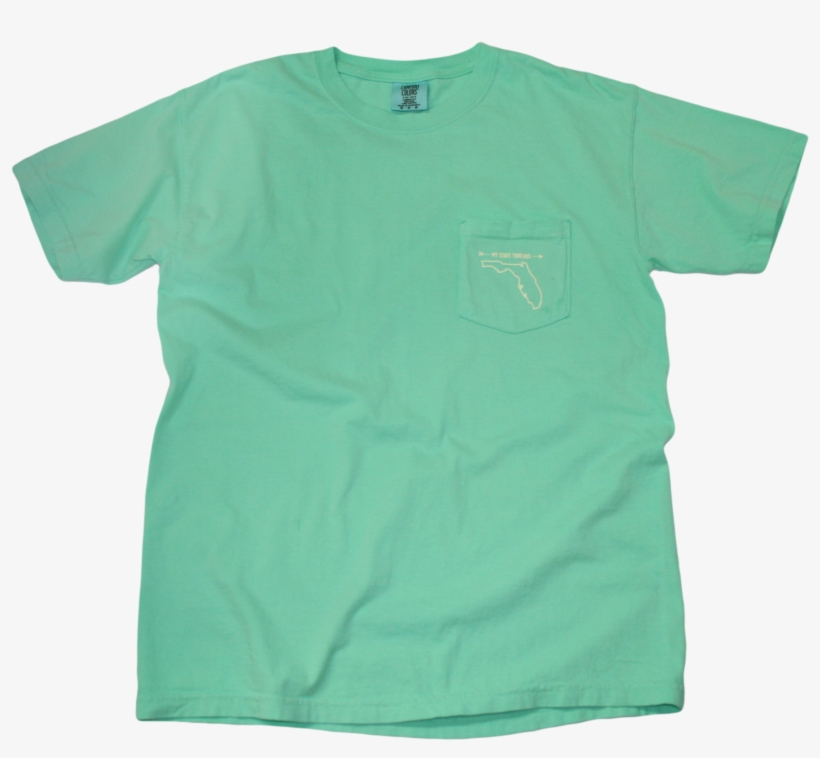 Florida Mint Green Pocket Tee, transparent png #1448145