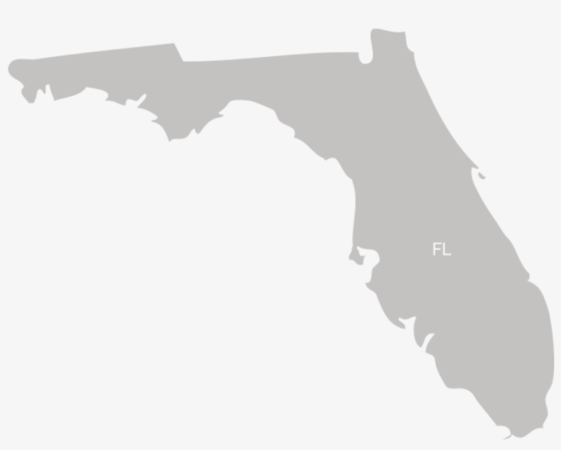 Florida Silhouette Png - Brightline Train South Florida, transparent png #1448201