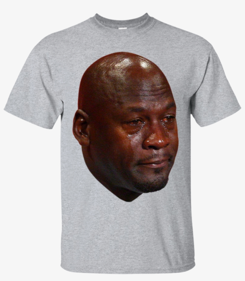 Crying Jordan T-shirt - Michael Jordan Hall Of Fame, transparent png #1448305